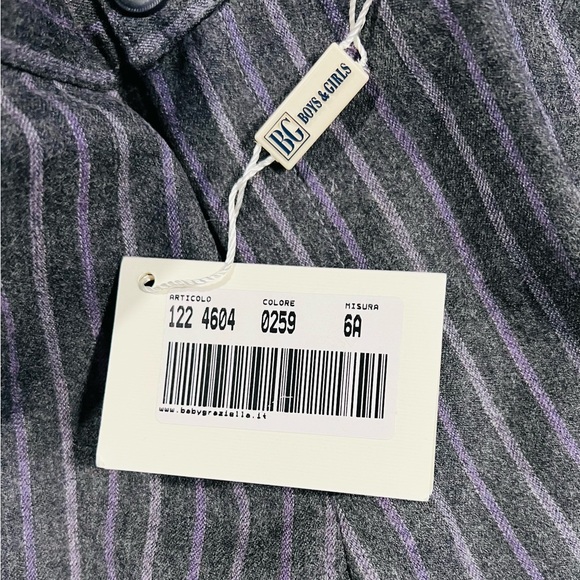 Boys & Girls Graziella***Gray/Lavender Cropped Boys Pants***Size 6 $260 - Picture 5 of 5